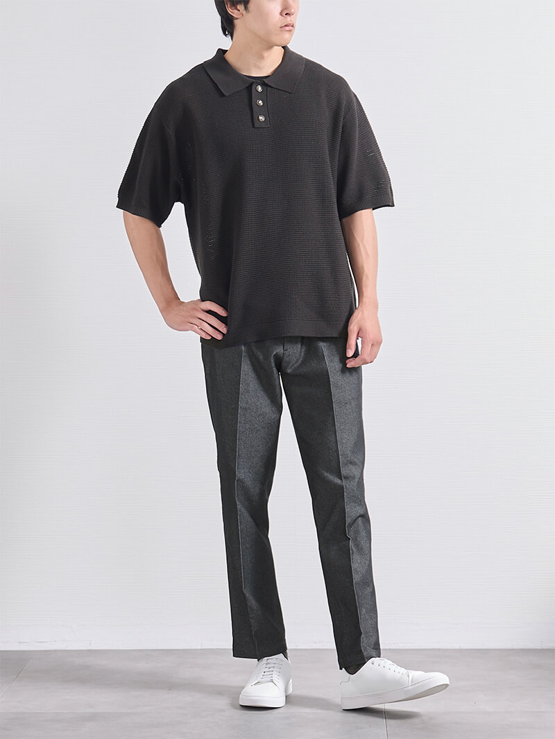 デニムスラックス（ワンウォッシュ）／夏のコーディネート例