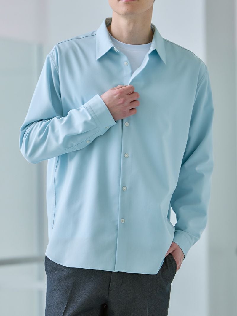 レギュラーカラーシャツ ライトブルー