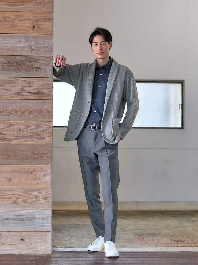 ワッフルショールカーディガン | AUEN [オーエン]