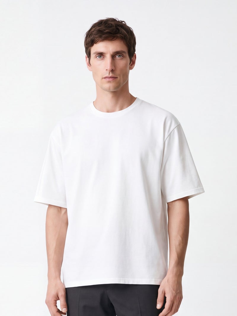 ワイドフィットタフTシャツ ホワイト