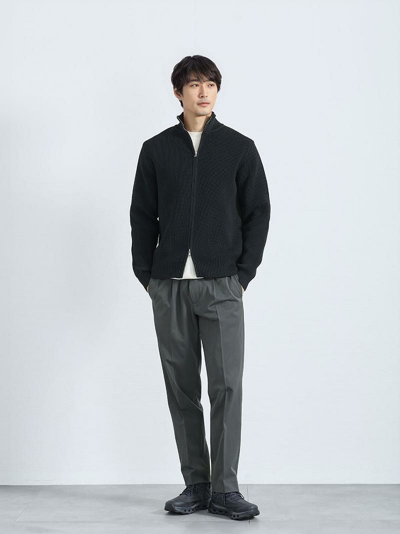 ダブルジップドライバーズニット | AUEN [オーエン]