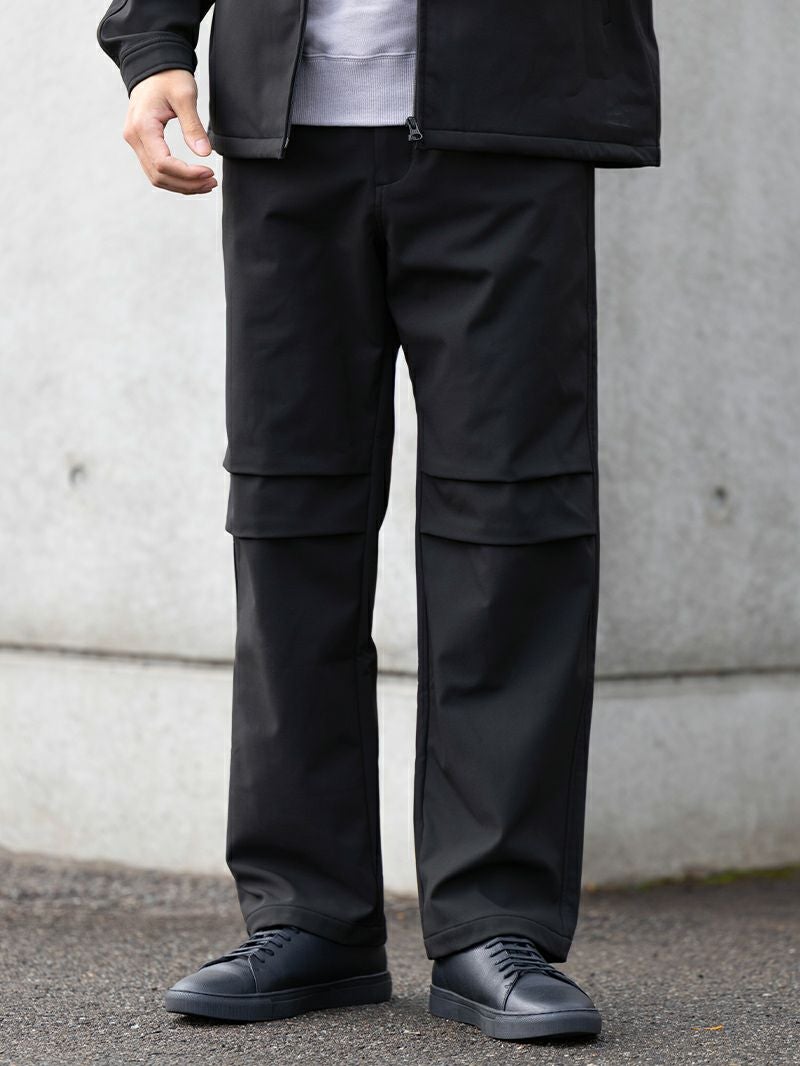 裏起毛ストレートタックパンツ[セットアップ対応]