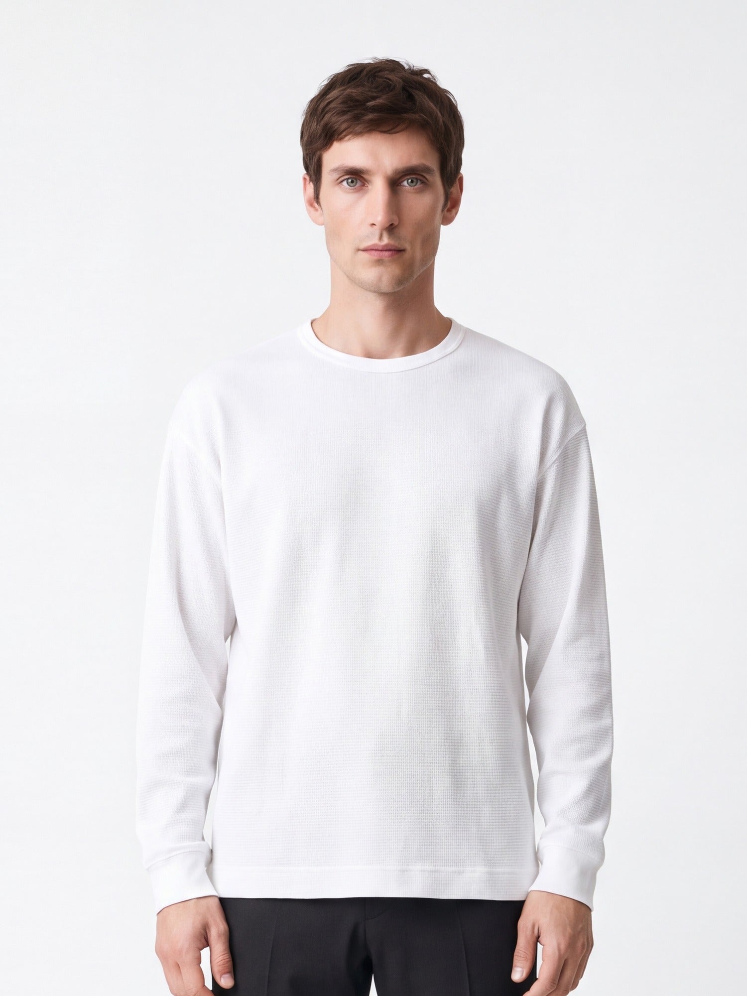 ロングスリーブワッフルTシャツ